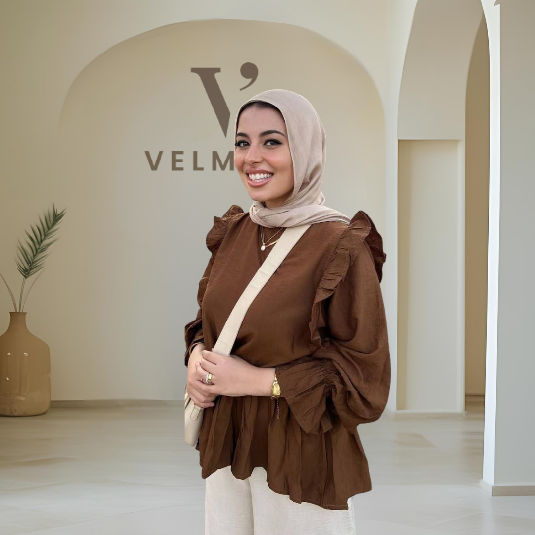 The Ruffle Linen – French Blouse