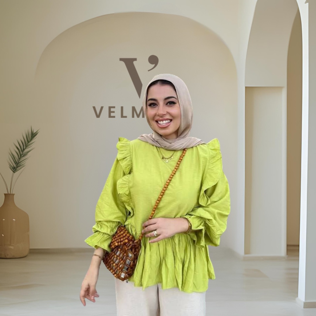 The Ruffle Linen – French Blouse
