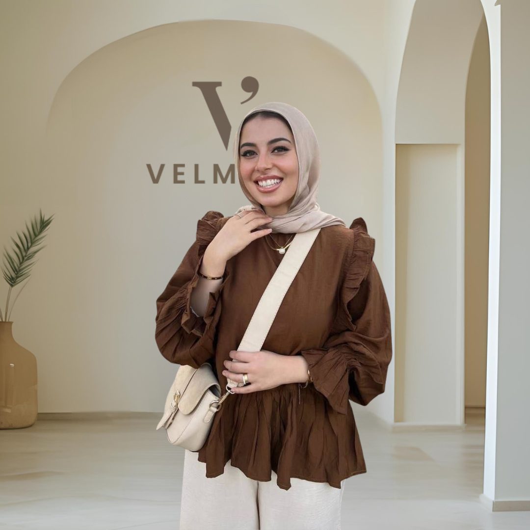 The Ruffle Linen – French Blouse