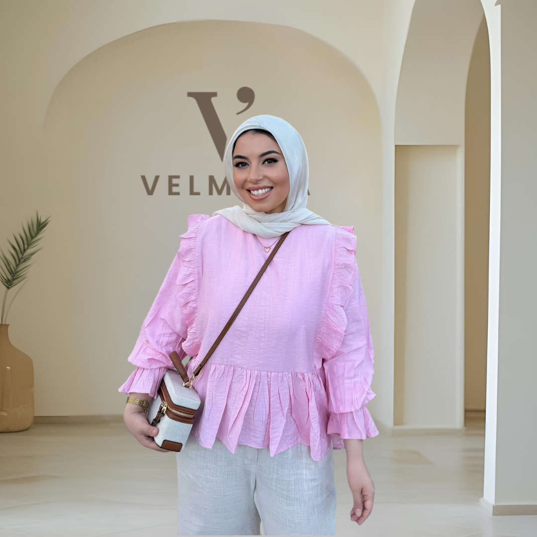 The Ruffle Linen – French Blouse
