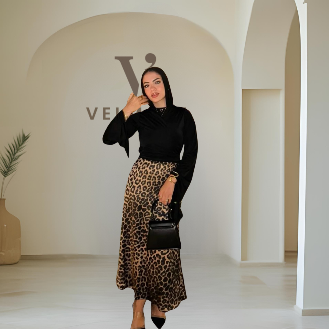 Tiger Satin Skirt