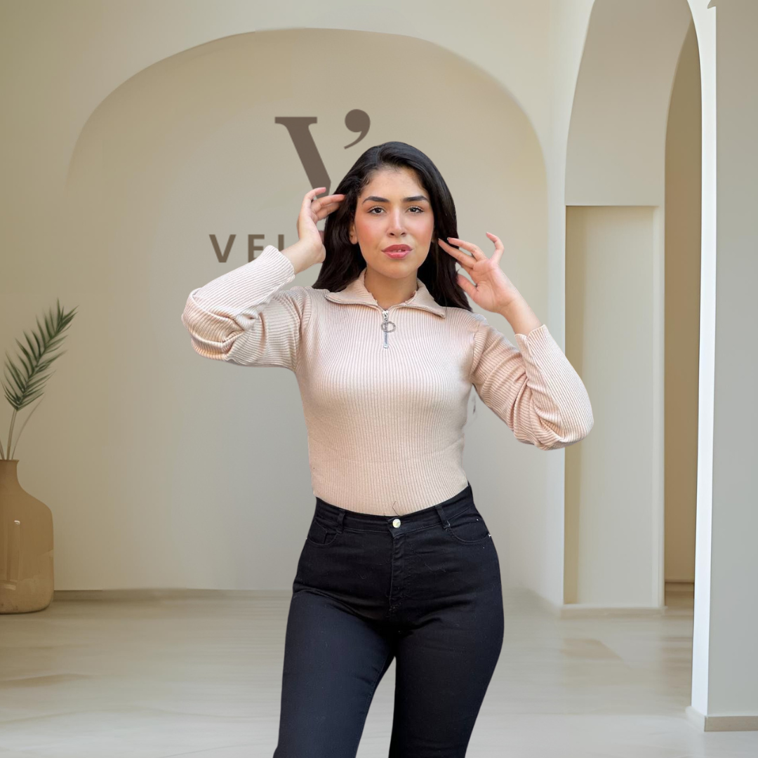 (B) Zipper Knit Basic