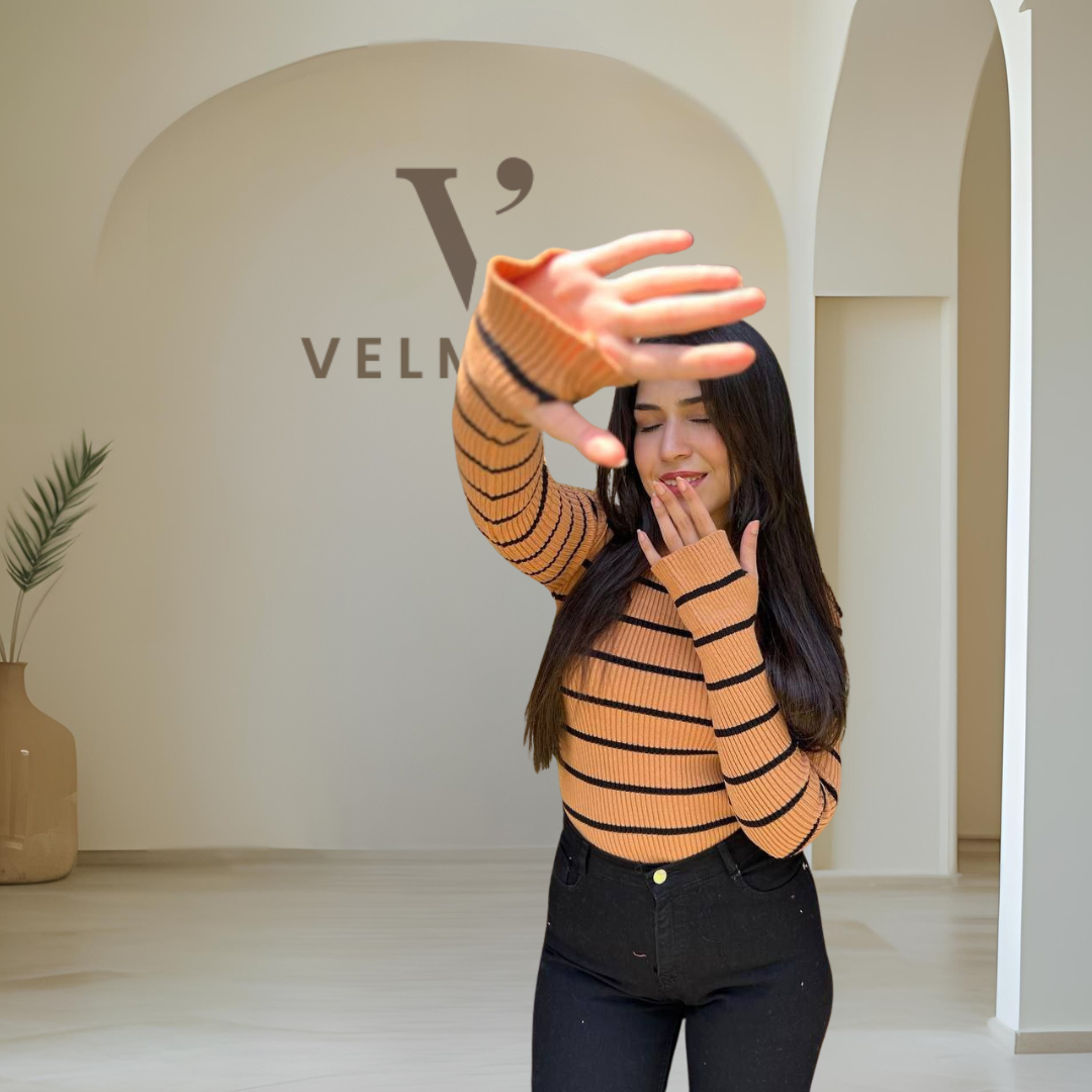 (B) Striped Round Basic