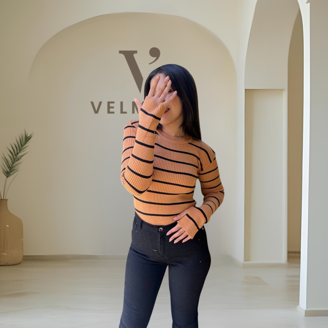 (B) Striped Round Basic