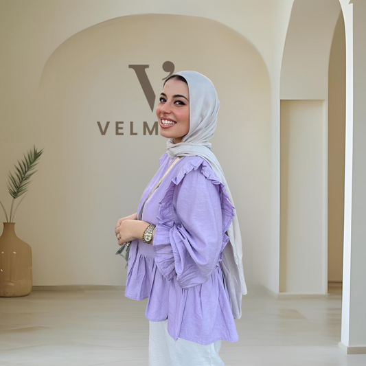 The Ruffle Linen – French Blouse